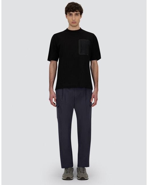 Herno Blue Light Comfort Stretch Woven Cargo Trousers for men