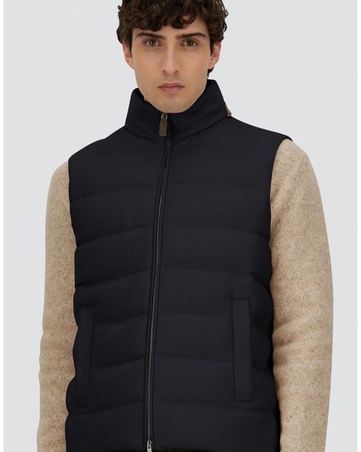 Herno Blue Vest for men