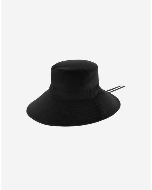 Herno Black Bucket Hat