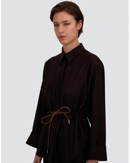 Herno Black Wool And Silk Shirt