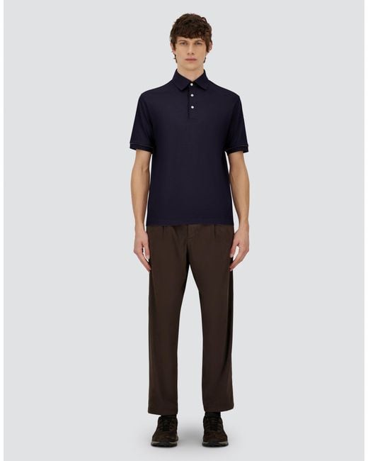 Herno Blue Resort Polo Shirt for men