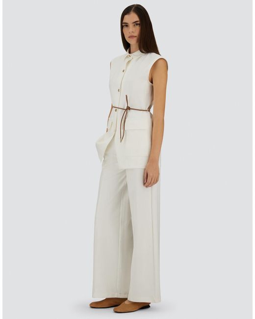 Herno White Trousers