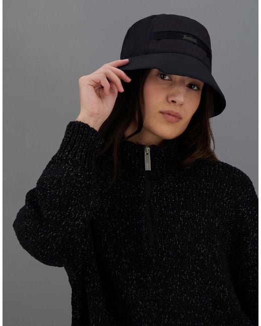 Herno Black Laminar Hat