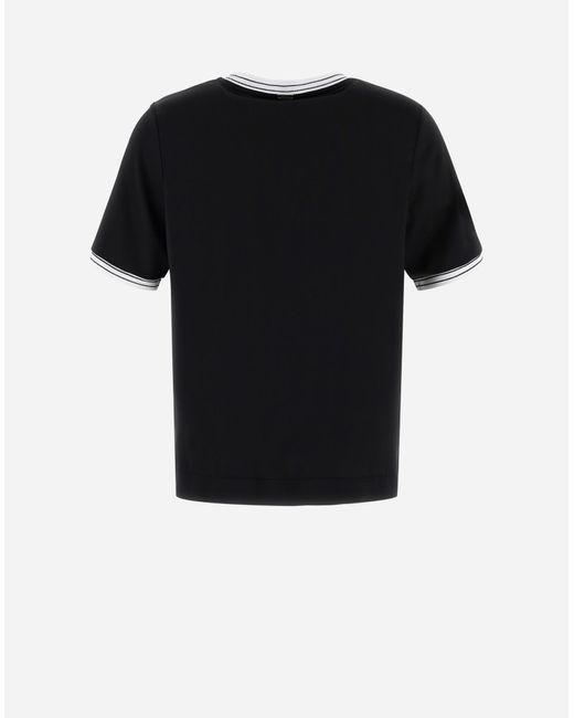 Herno Black Casual Satin T-shirt