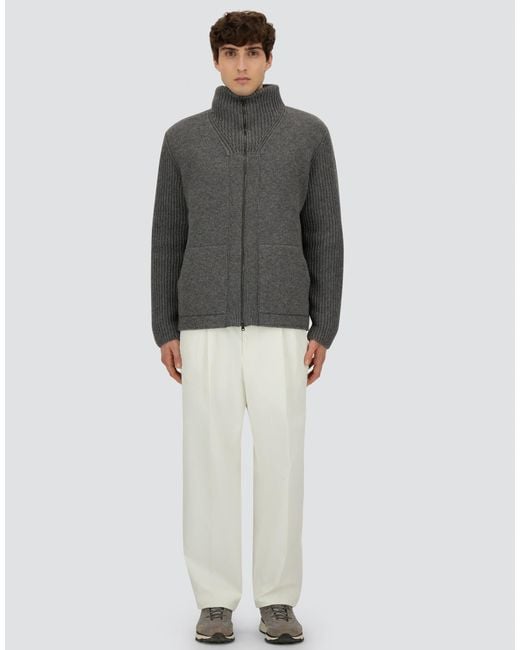 Herno Gray Cardigan for men
