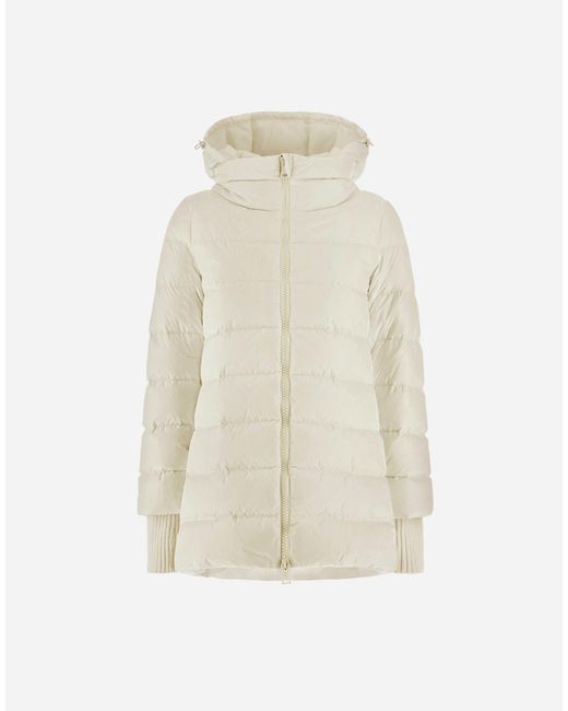 Herno White A-Shape Jacket