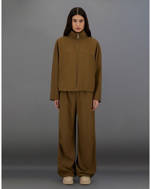Herno Green Laminar Jacket With High Collar