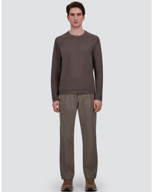 Herno Gray Trousers for men