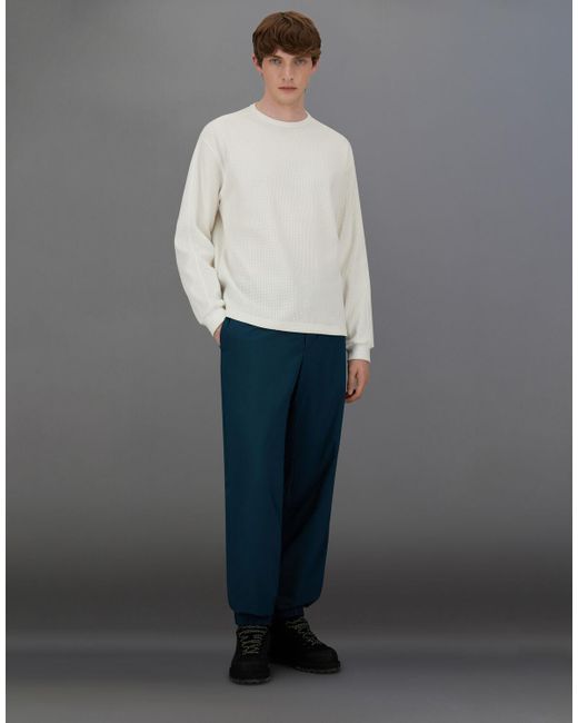 Herno Gray Laminar Waffle Jersey Sweatshirt