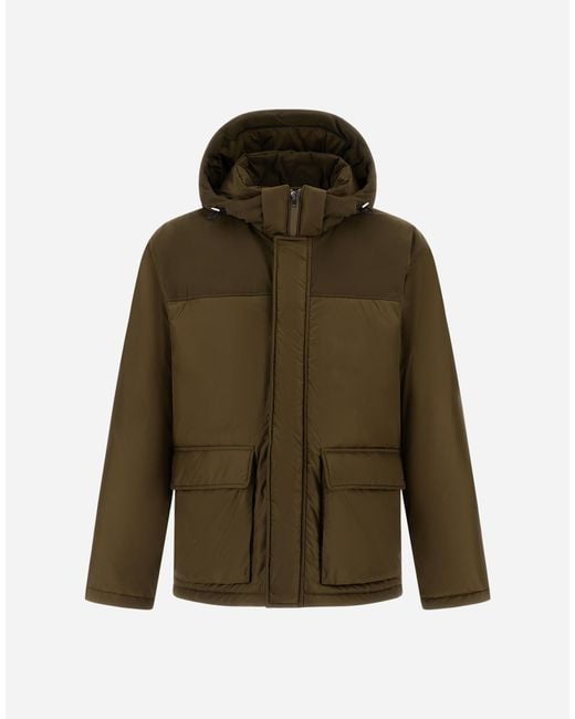 Herno Green Short Parka for men