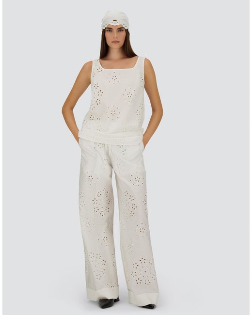 Herno White Trousers