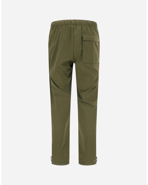 Herno Green Light Nylon Stretch Trousers for men