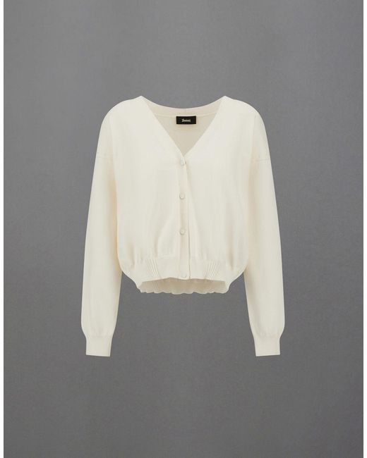 Herno Gray Laminar Cardigan