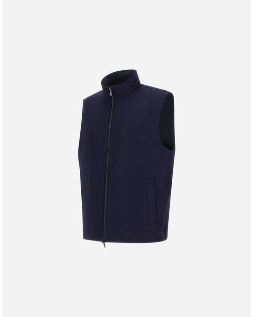 Herno Blue Vest for men