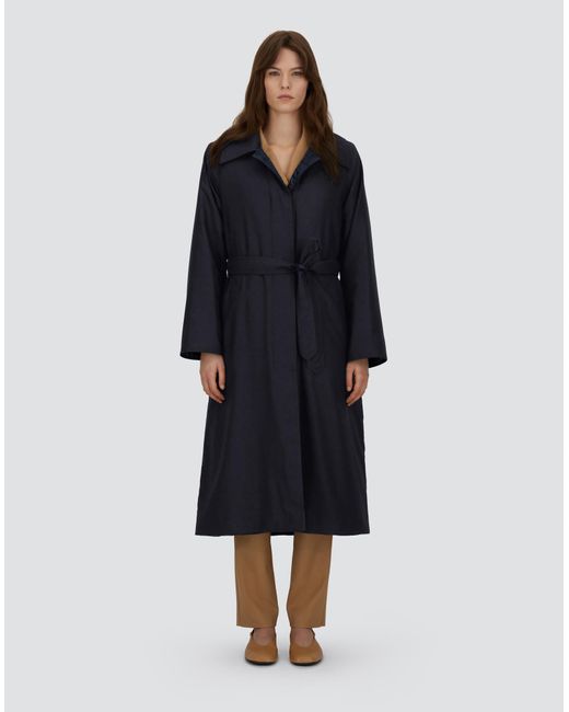 Herno Blue Reversible Trench