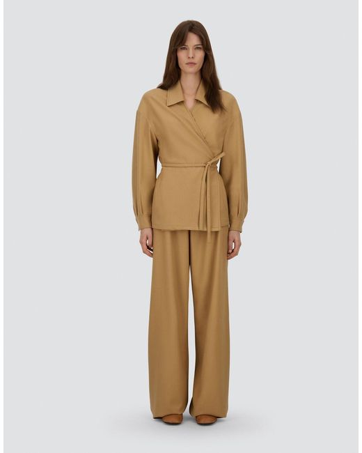 Herno Natural 100% Wool Flannel Trousers