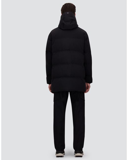 Herno Blue Long Jacket for men