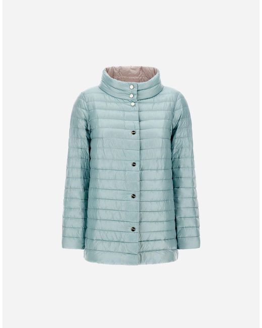 Herno Blue Reversible A-Shape Jacket