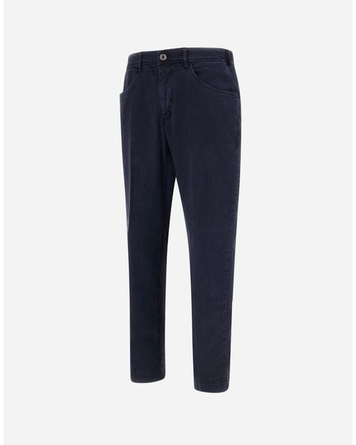 Herno Blue Trousers for men