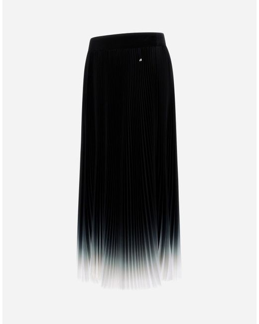 Herno Black Plissé Nuance Skirt