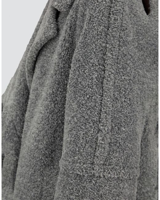 Herno Gray Double-Breasted Coats