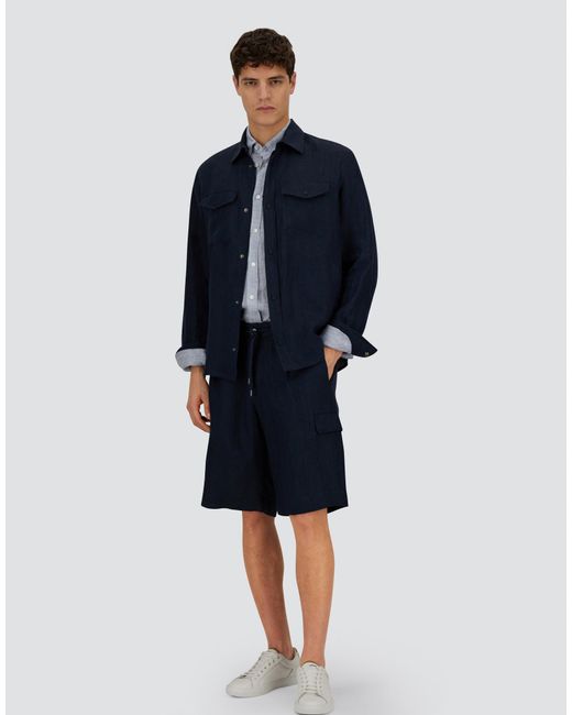 Herno Blue Resort Shacket for men