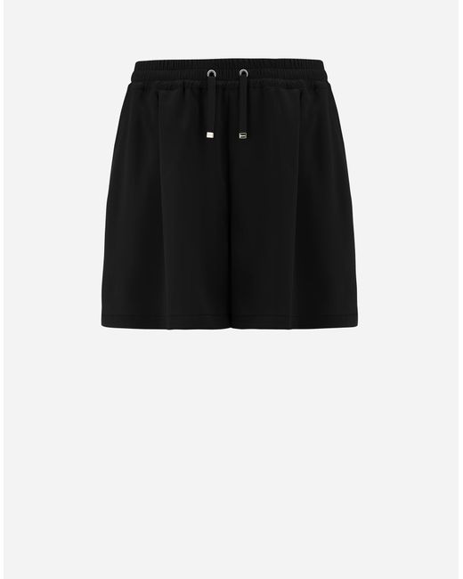 Herno Black Casual Satin Shorts