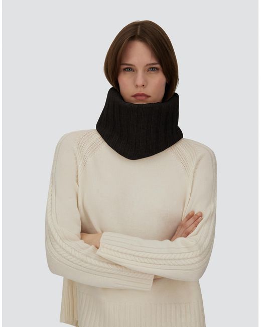 Herno Black Neck Warmer