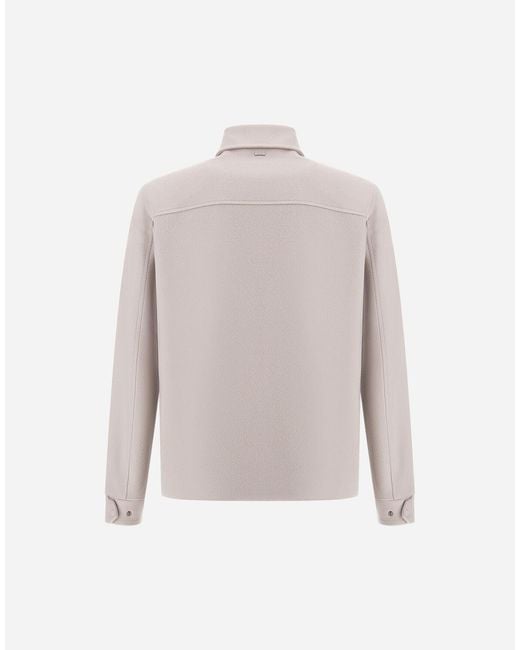 Herno White Shacket for men