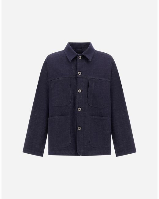Herno Blue Field Jacket for men