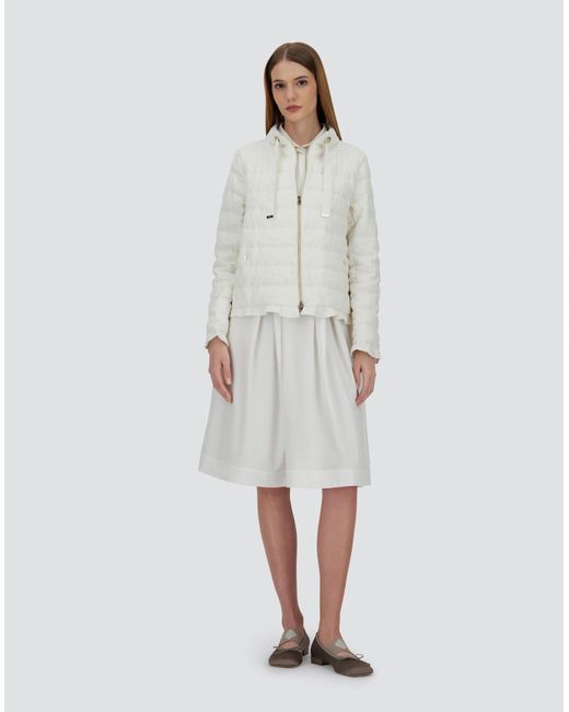 Herno White New Lino Jacket