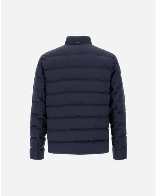 Herno Blue Bomber Jacket for men