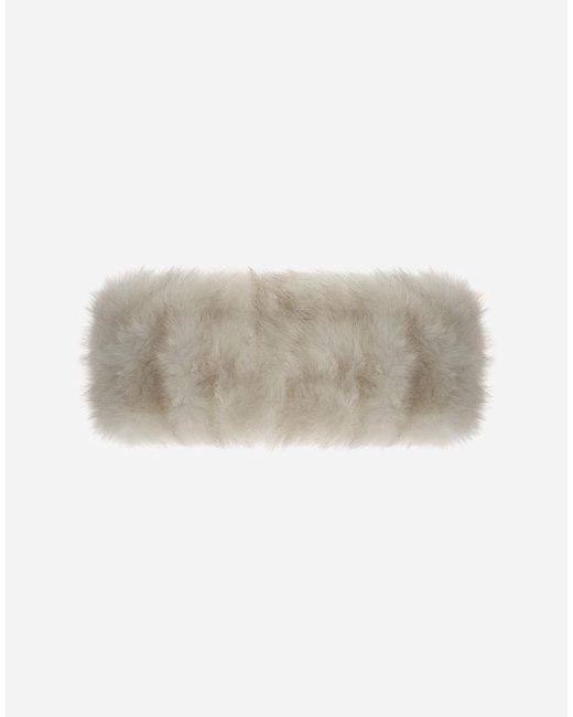 Herno Natural Long-Hair Faux Fur Hat