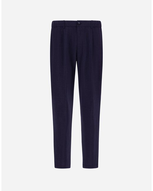 Herno Blue Trousers for men