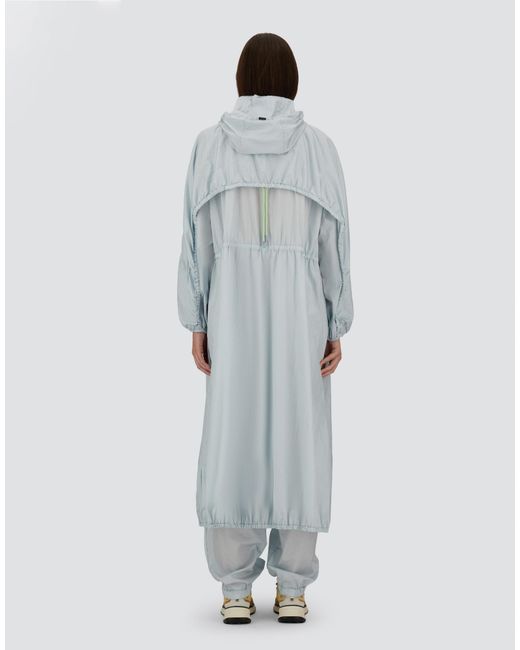 Herno Blue Shiny Tech Crinkle Parka
