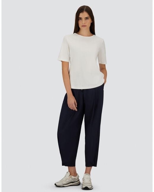 Herno White Ever Cotton Interlock And Monogram T-Shirt