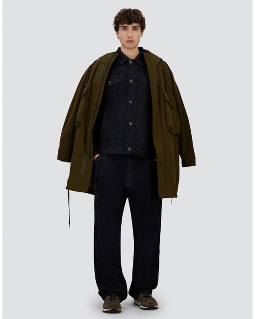 Herno Blue Denim Shacket for men