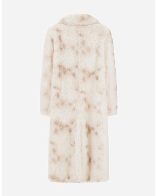 Herno Natural Lynx-Effect Fur-Touch Coat