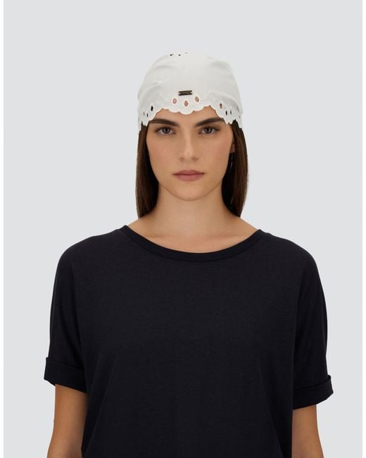Herno White Scarf