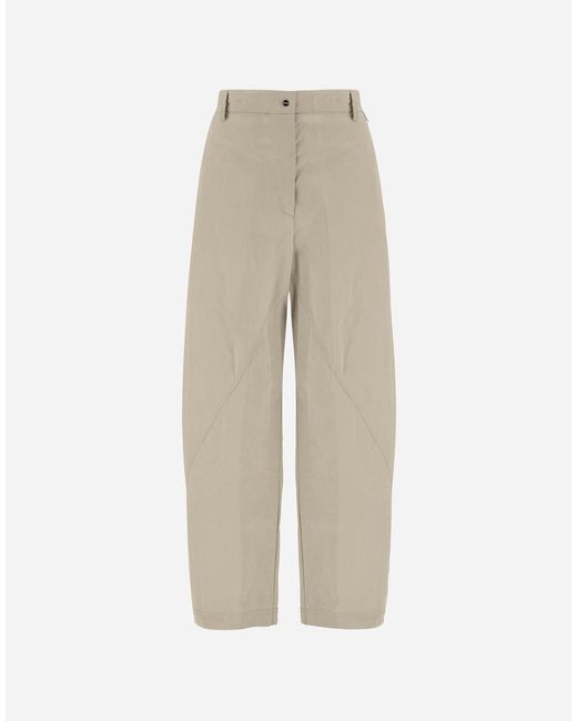 Herno Natural Waxed Tech Cotton Trousers