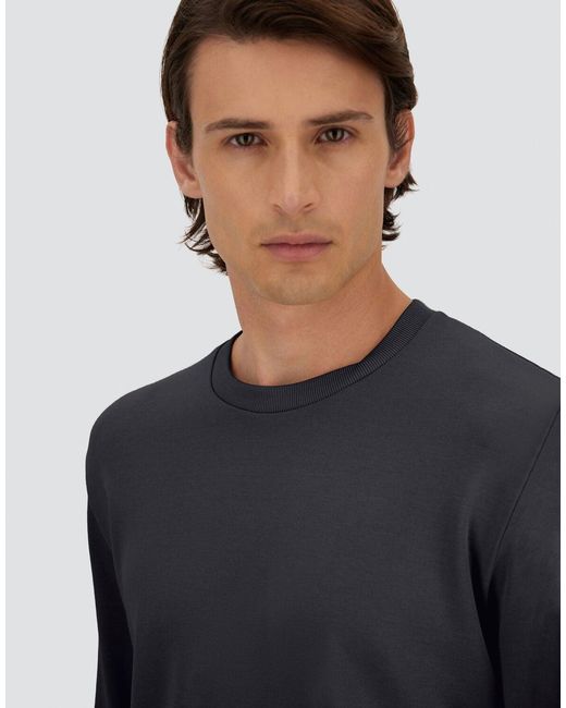 Herno Blue Jersey Knit Effect T-Shirt for men