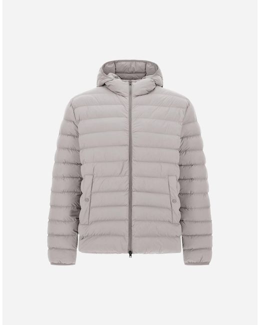 Herno Gray Resort Jacket In Light Stretch Nylon for men