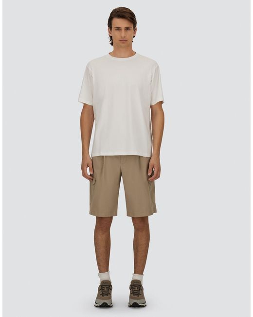 Herno White Superfine Cotton Stretch T-Shirt for men