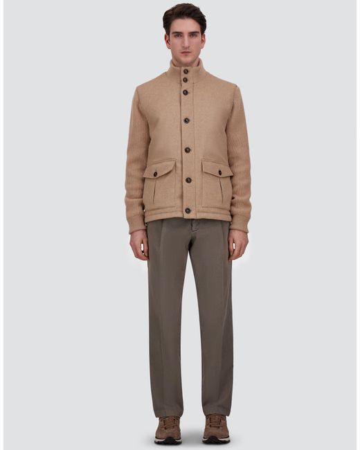 Herno Natural Cashmere And Mohair Cloth Jacket for men