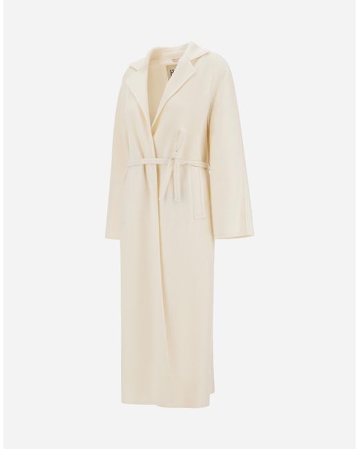 Herno White Belted Coat