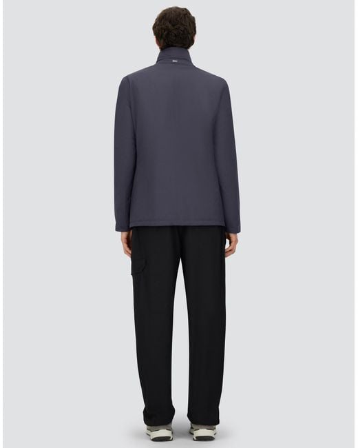 Herno Blue Blazer With Bib for men