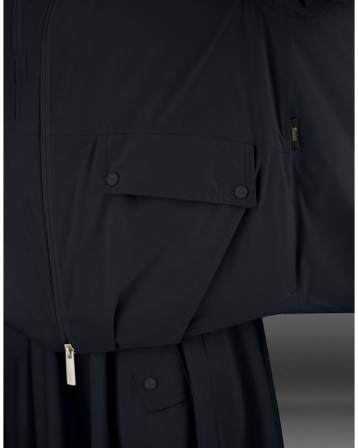 Herno Black Laminar Hooded Jacket