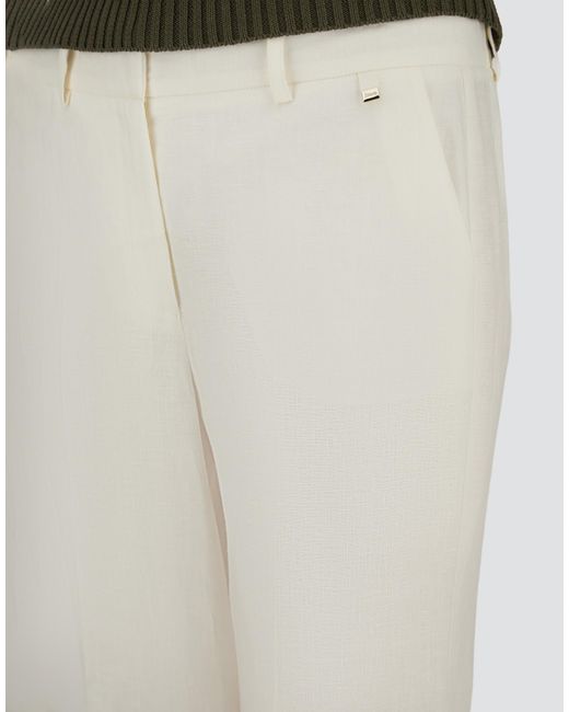 Herno White Cigarette Trousers