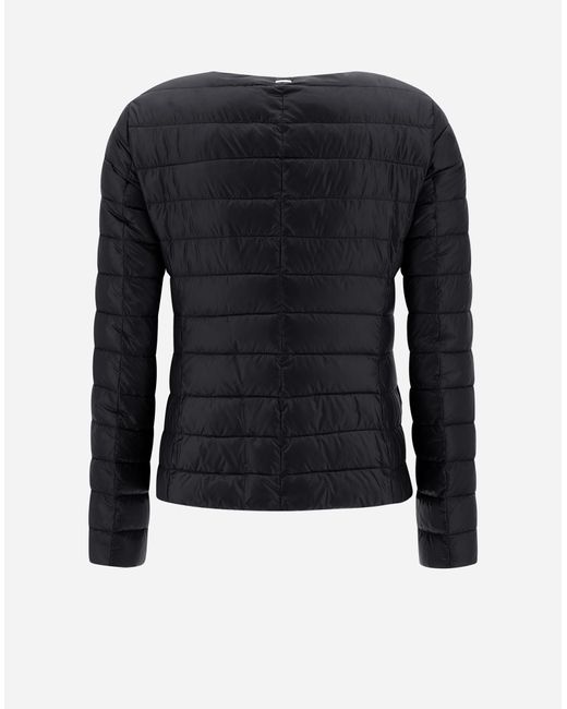 Herno Black Jacket In Nylon Ultralight
