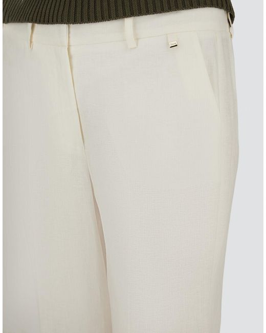 Herno White Cigarette Trousers